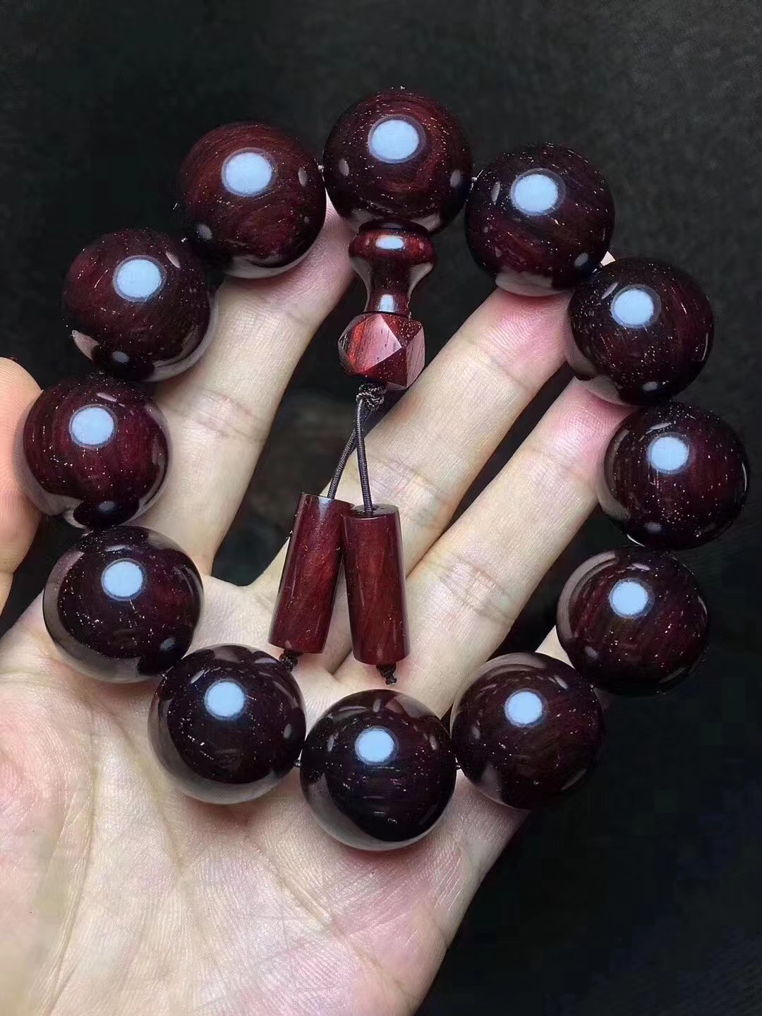 印度老料小叶紫檀手串爆满金星男款女款送礼木质文玩盘玩佛珠手链