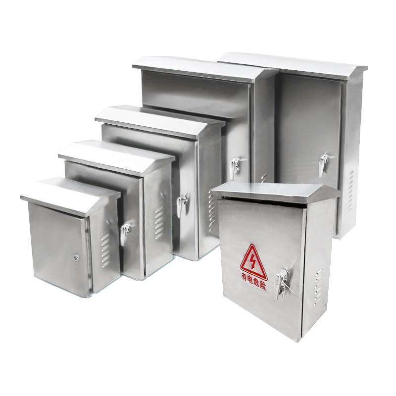 不锈钢配电箱柜户外防水控制柜400*500*200电气开关柜动力柜现货