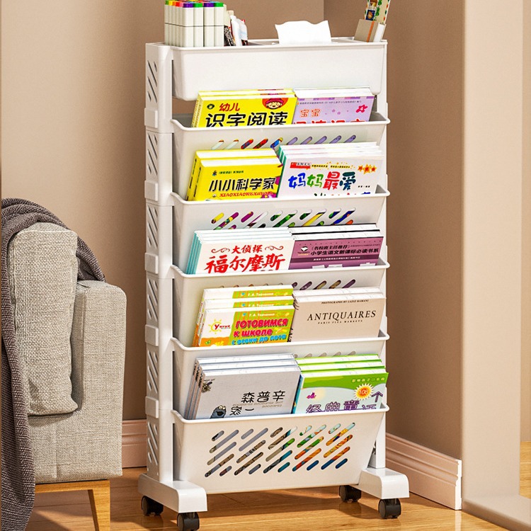 Cross-Border Dedicated Classroom Desk Newspaper Rack Desk Storage Class Book Rack Side Student Organizing Artifact