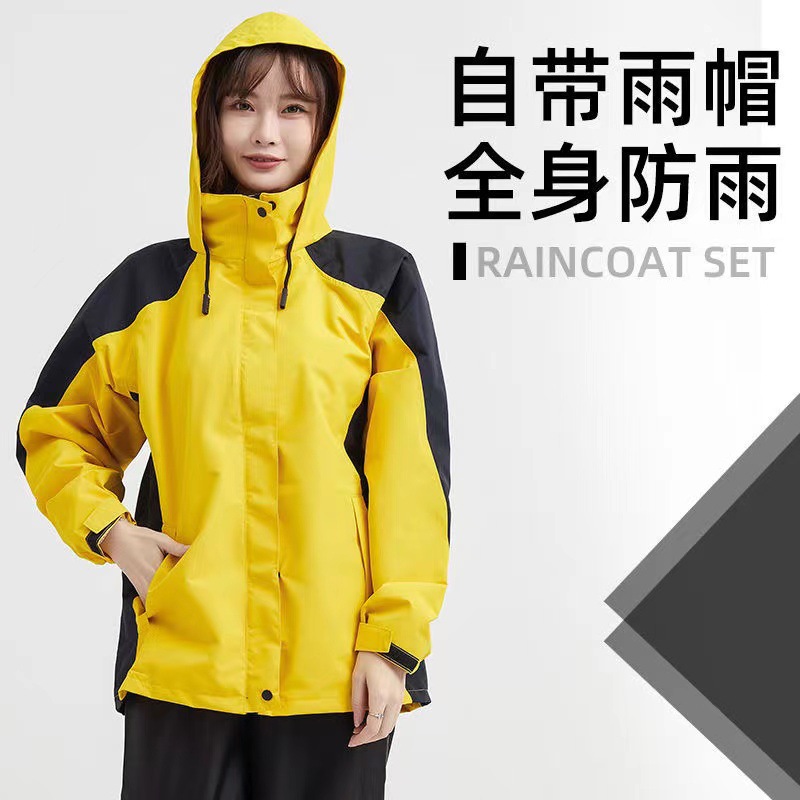 骑行服摩托车防雨服男士雨天骑士防暴雨分体全身骑车雨衣雨裤套装