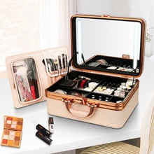 5fg2023新款欧美高级感化妆盒时尚妆师化妆师专业化妆箱手提便携