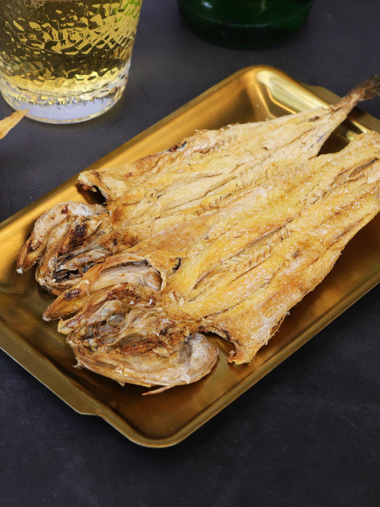 烤鳕鱼明太鱼干延边即食延吉朝鲜特产海鱼酥脆休闲零食香辣芥末味