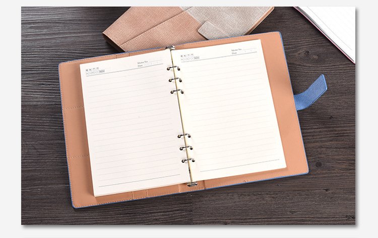 a5皮质活页可擦本加厚防水森岩石头纸重复书写笔记本黑科技记事本