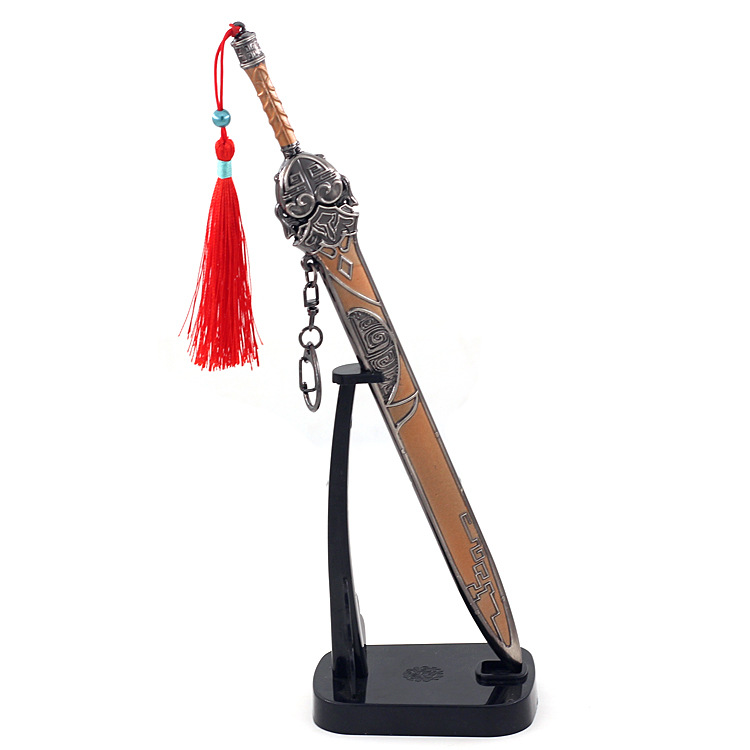 秦时动漫周边罗网寒蝉剑带鞘武器模型全金属摆件