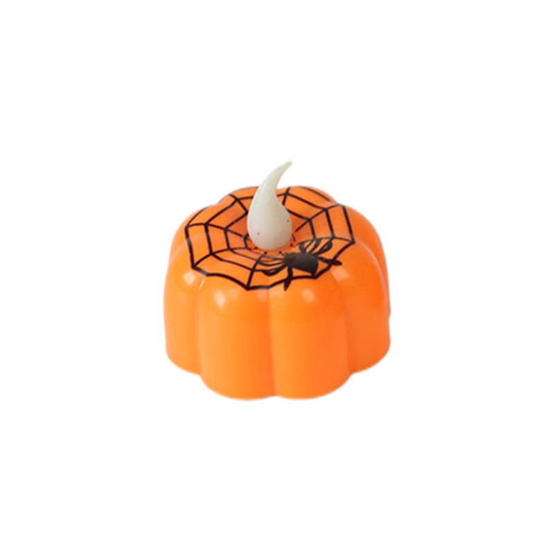 Zilin in Stock Wholesale Halloween Ghost Festival Decoration Props Decoration LED Candle Light Pumpkin Lamp Electric Candle Lamp Candle Light