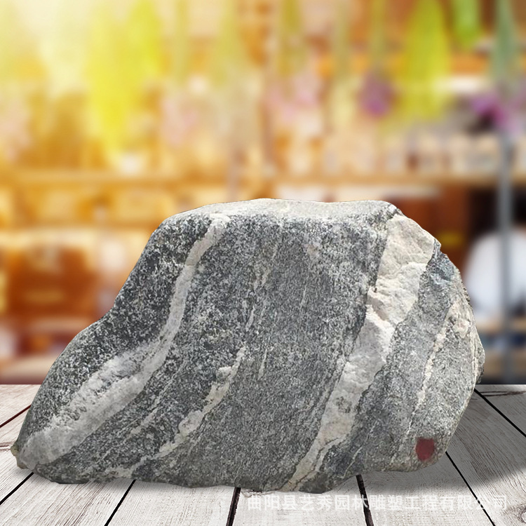 厂家批发雪浪石原石刻字石 庭院小区景观造景石雪浪石切片组合