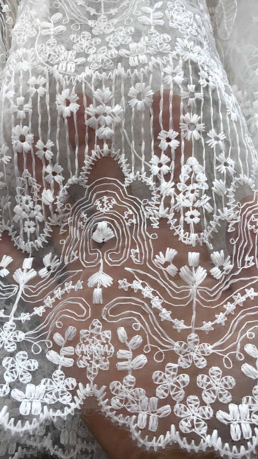 新国风网布刺绣蕾丝花边面料 女装防晒衫外套针织提花蕾丝布-阿里巴巴