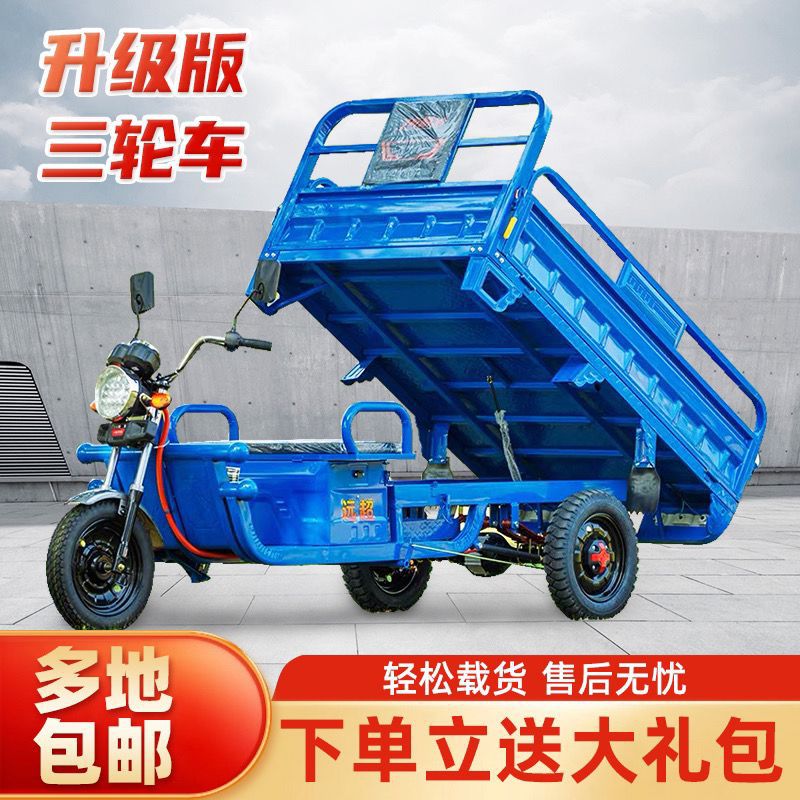 三轮车 电动载重王拉货成人新款家用瓶拉货快递农用一件代发热