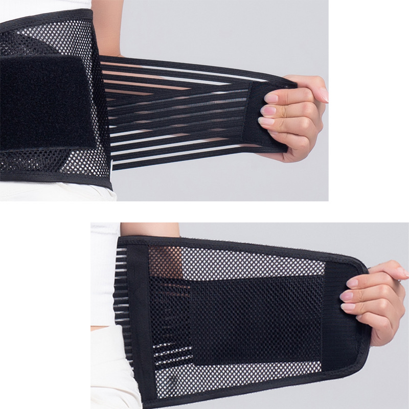 医用护腰带腰间盘固定带钢板支撑腰疼护腰带收腹护腰带男透气薄款