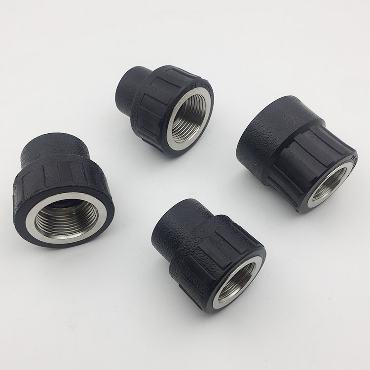 热卖pe内丝直接4分6分1寸 hdpe给水管管件配件内牙直接20 25 32