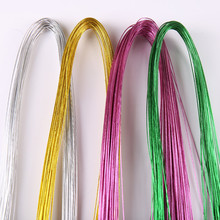 彩色包塑软铁丝手工diy饰品配件材料22,24号丝网花造型花艺串珠