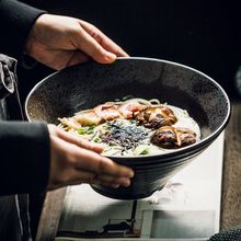 日式和风拉面碗陶瓷汤碗大号冒菜碗螺狮粉面碗家用大饭碗麻辣烫