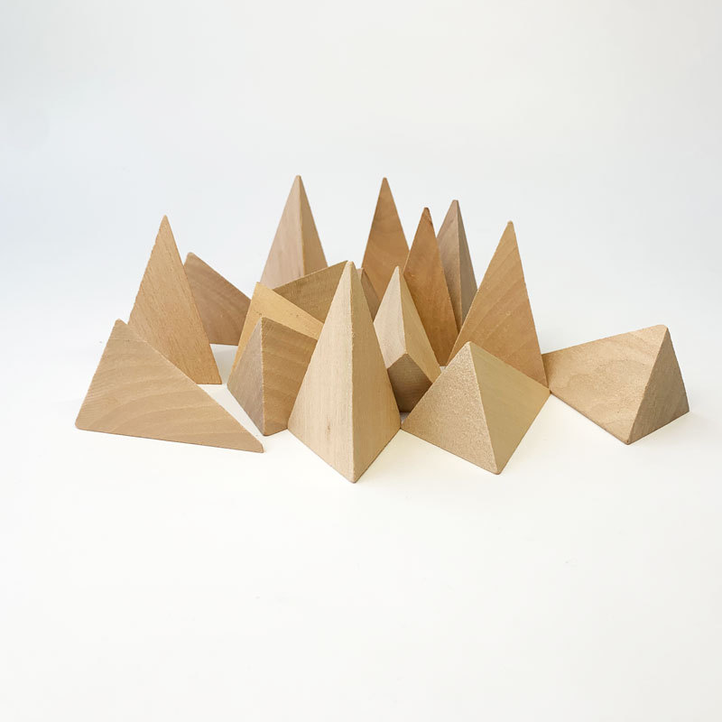 三棱锥立体几何形状数学教具木质玩具厂家批发现货直发一件代发3