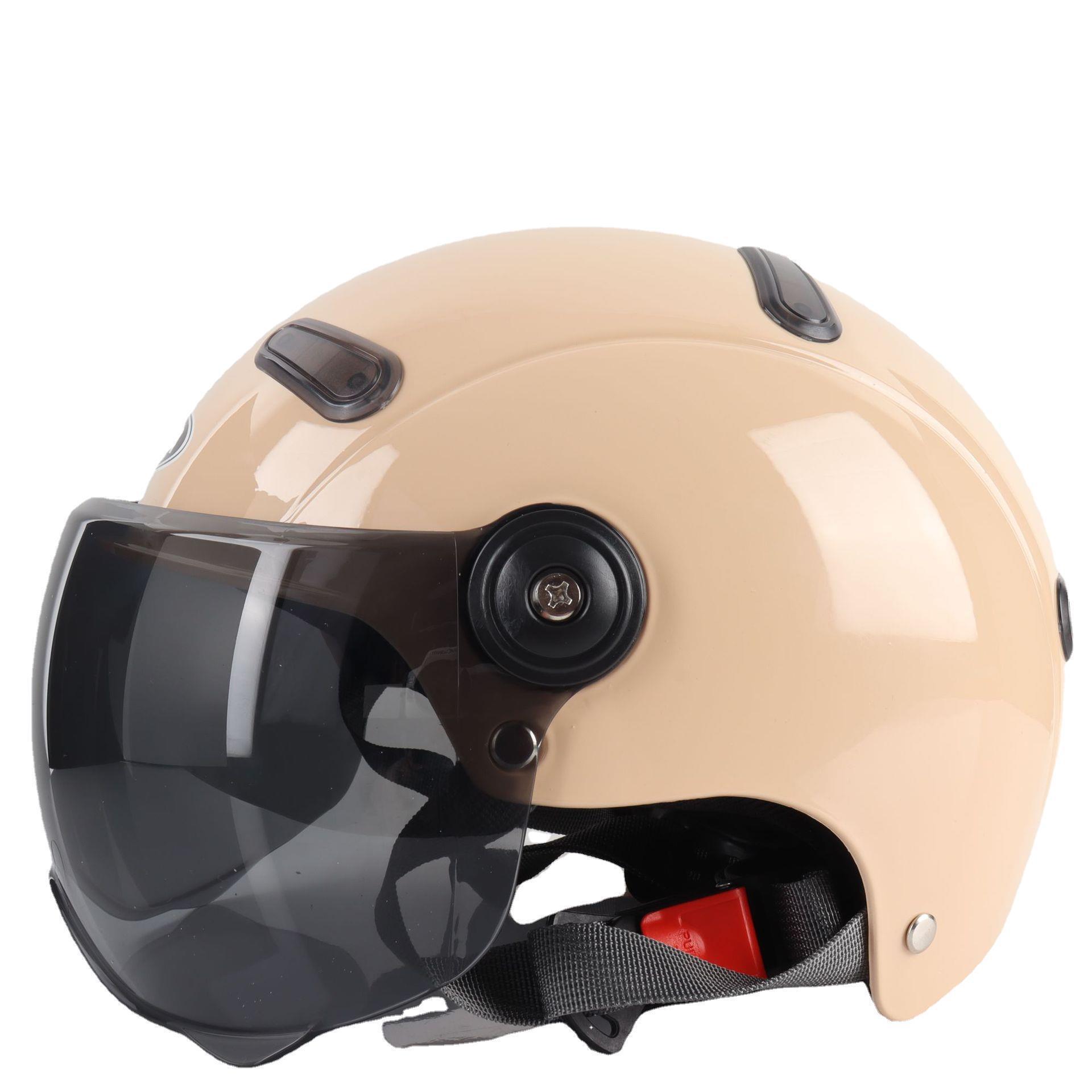 需购2022秋3c认证电动摩托车头盔秋冬款半盔加绒加厚保暖男女通用电瓶