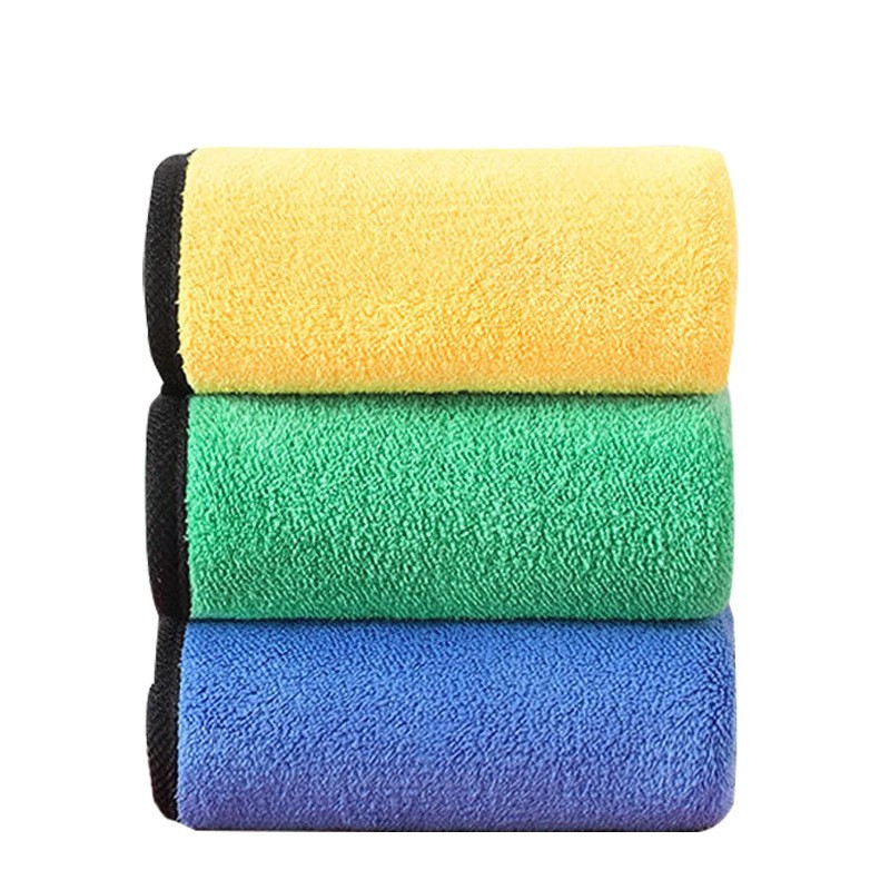 Car Wash Towel Coral Fleece Suction Car Wiper Towel Car Cleaning Rag Double-Sided Fleece Thickening plus Size Car Wash Towel