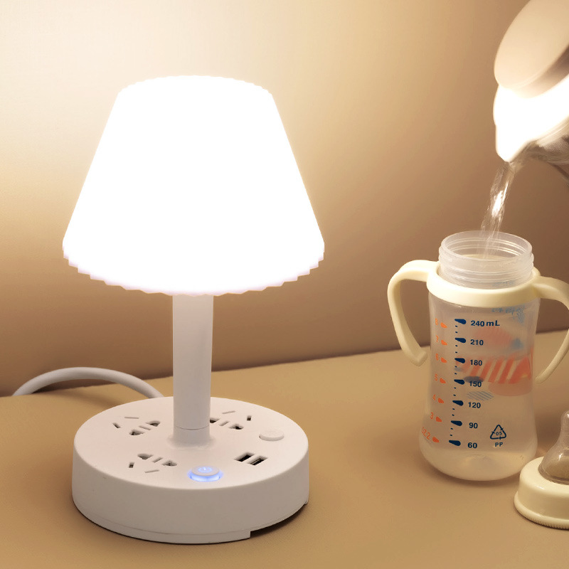 可调节亮度卧室床头灯月子婴儿房学生学习专用LED灯小夜灯遥控款