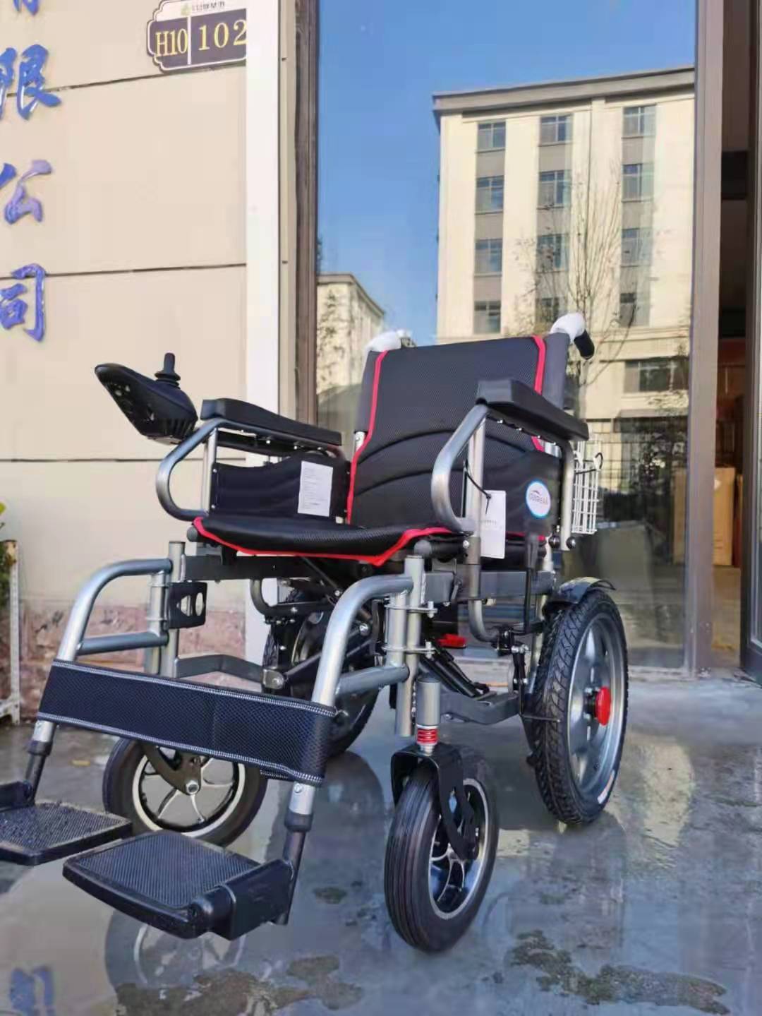 央科电动轮椅可折叠轻便老年残疾人 自动智能四轮代步车现货