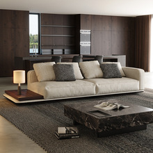 PAULJOHN地平线布艺沙发大平层客厅意大利设计师意式极简棉麻沙发