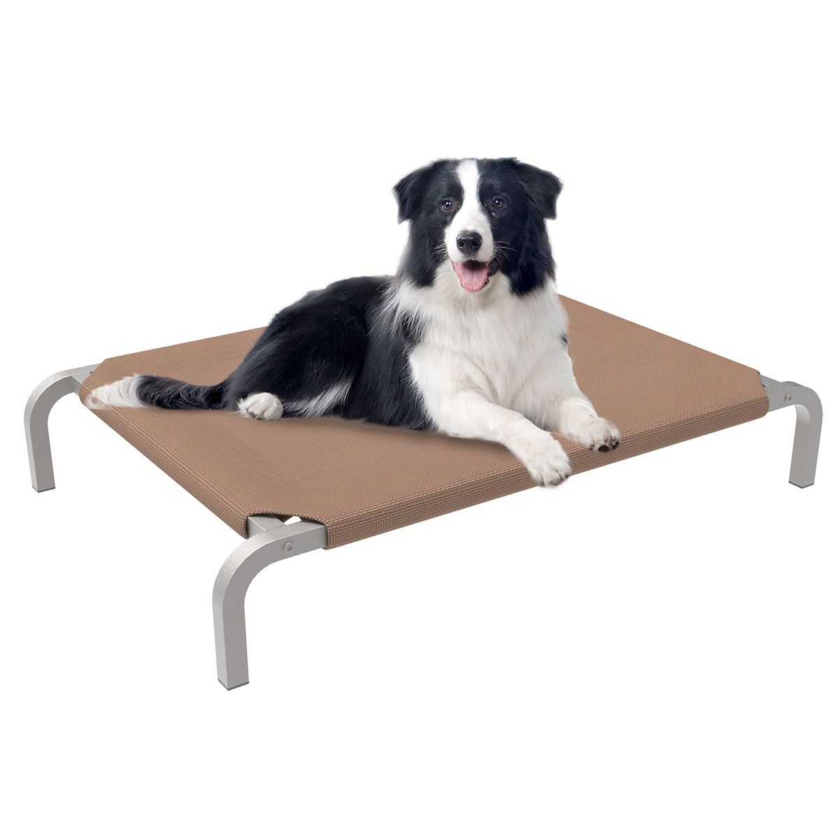 外贸新款宠物行军床离地防潮高架床特斯林网面可拆洗大型犬狗狗床