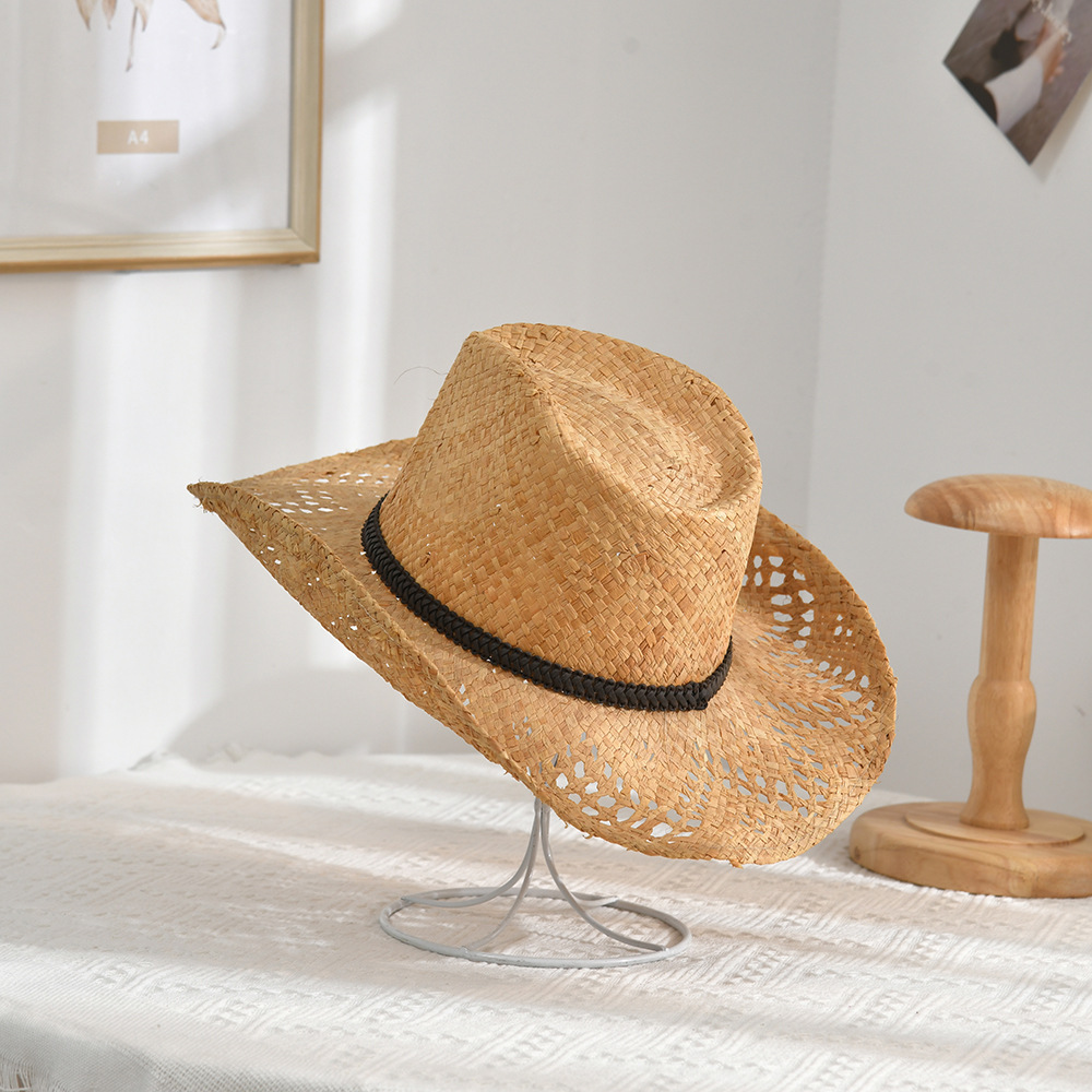 Spring and Summer Foreign Trade New Panama Straw Hat Ecuador Hat Gentleman Men's Paper Hat Sunshade Face Big Fedora Hat