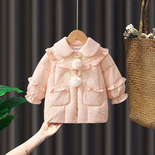 小童棉衣女童冬季2022新款洋气儿童女宝宝加厚保暖外套潮中长款潮