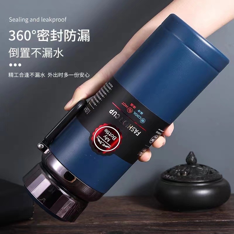 Outdoor 304 Stainless Steel Vacuum Thermos Cup for Men and Women Large Capacity Cup Student Portable Sports Kettle 1000ml