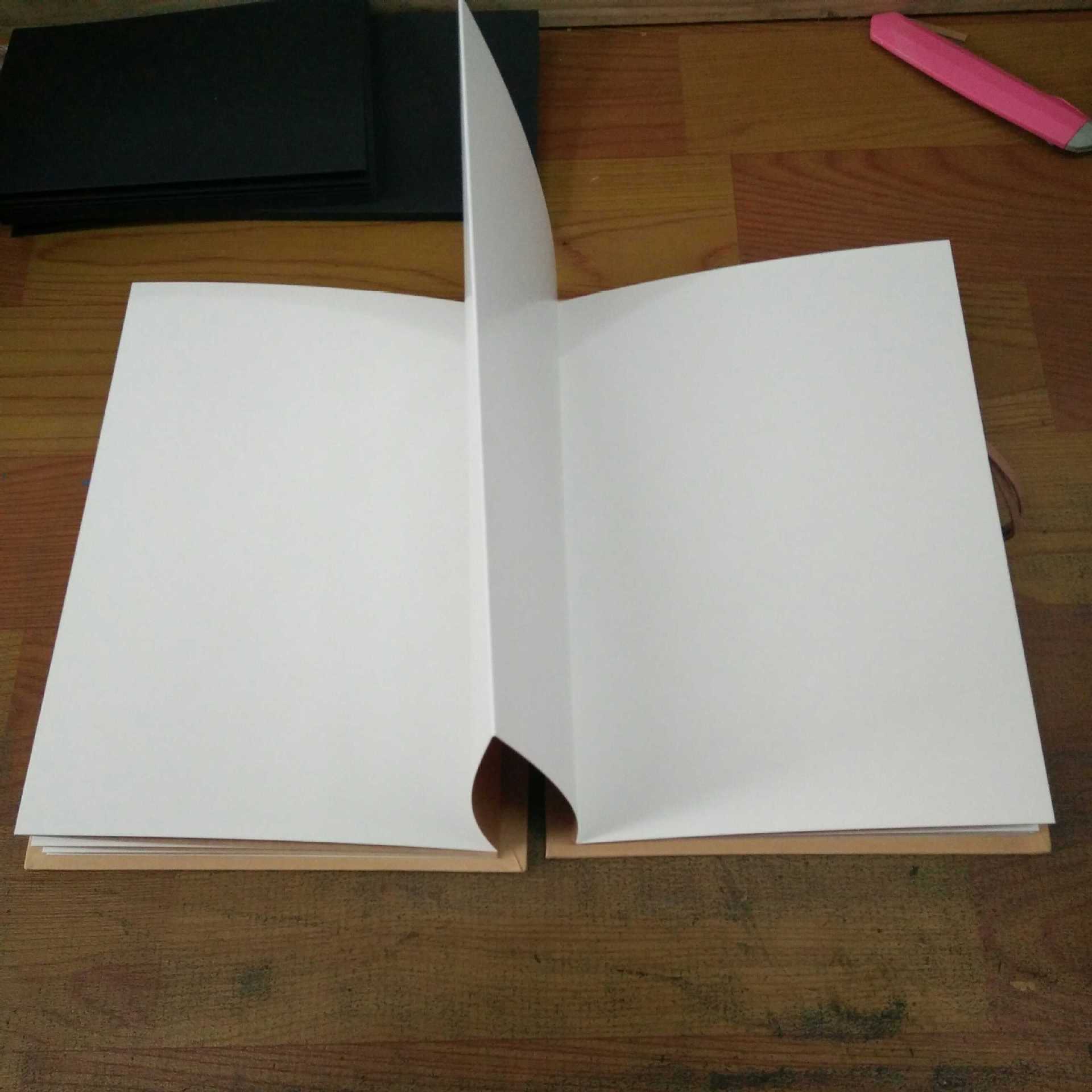 风琴diy相册a5a4创意简约折叠白卡内页复古手工个性同学录毕业画