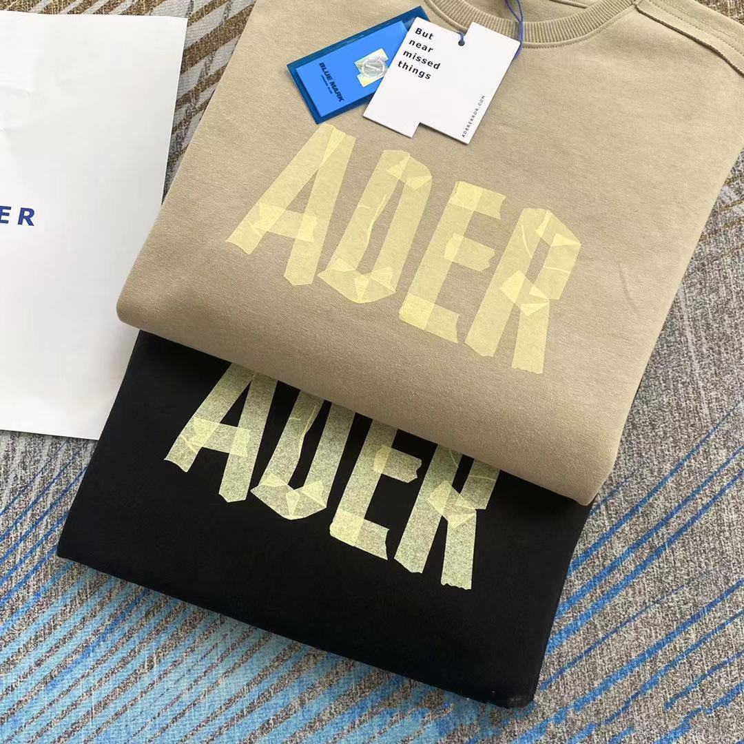 ae韩潮牌ader男女卫衣折纸印花秋季圆领卫衣情侣长袖加厚宽松上衣