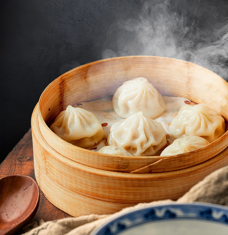 思念灌汤小笼包18只450g*4袋上海鲜肉汤包速食学生营养早餐夜宵