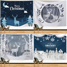 北欧ins 波西米亚圣诞系列 挂布艺术墙挂毯数码印花挂毯 厂家直供