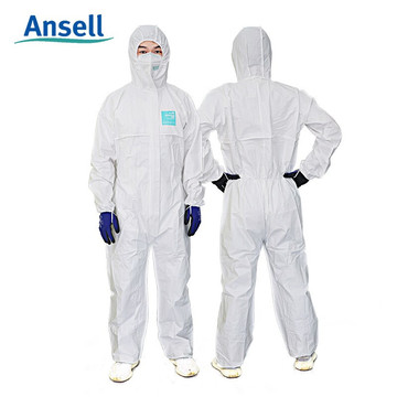 安思尔 微护佳mg2000 防护服带帽化学透气全身工作服喷漆防尘轻型