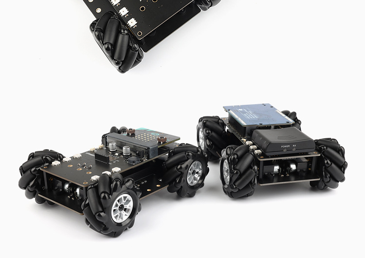 4wd麦克纳姆轮小车 omini全向轮移动 适用microbit makecode编程