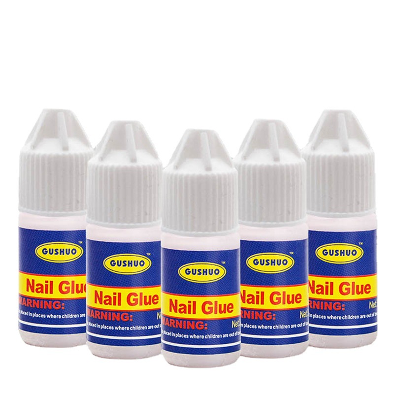 Manicure Implement Quick-Drying Fake Nails Nail Tip Nail Tip Ornament Rhinestone Sticking Glue Strong 3G Blue Bottle Glue