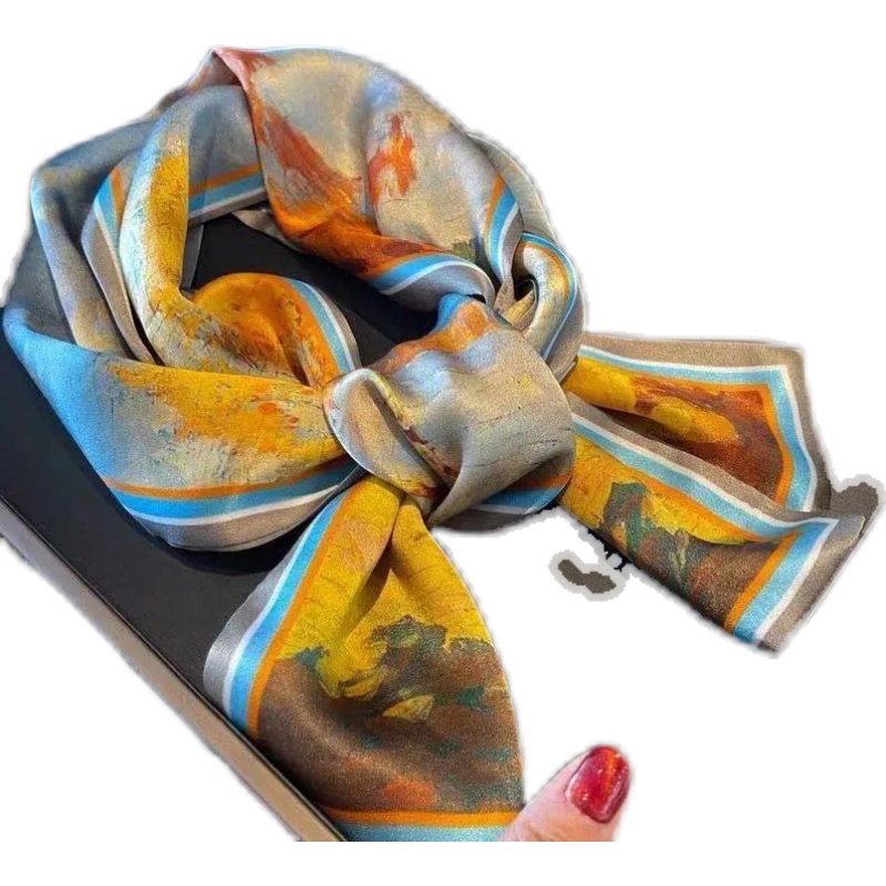 白桦林2024新款长条丝巾气质细飘带发带围巾(14*140cm)dr-阿里巴巴