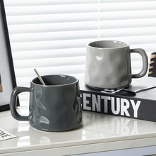 马克杯家用陶瓷水杯男生喝水杯子感轻奢办公室情侣茶杯咖啡杯
