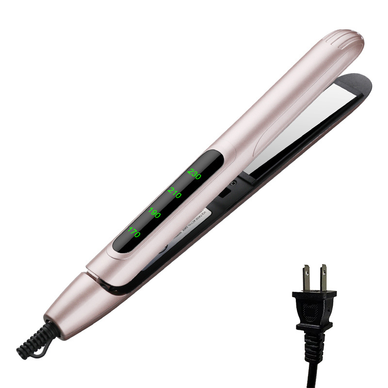 SOURCE Manufacturer Cross-Border Electric Hair Straightener Hair Curler and Straightener Dual-Use Hair Straightener Temperature Control Hair Curler Does Not Hurt Hair Straightening Hair Splint