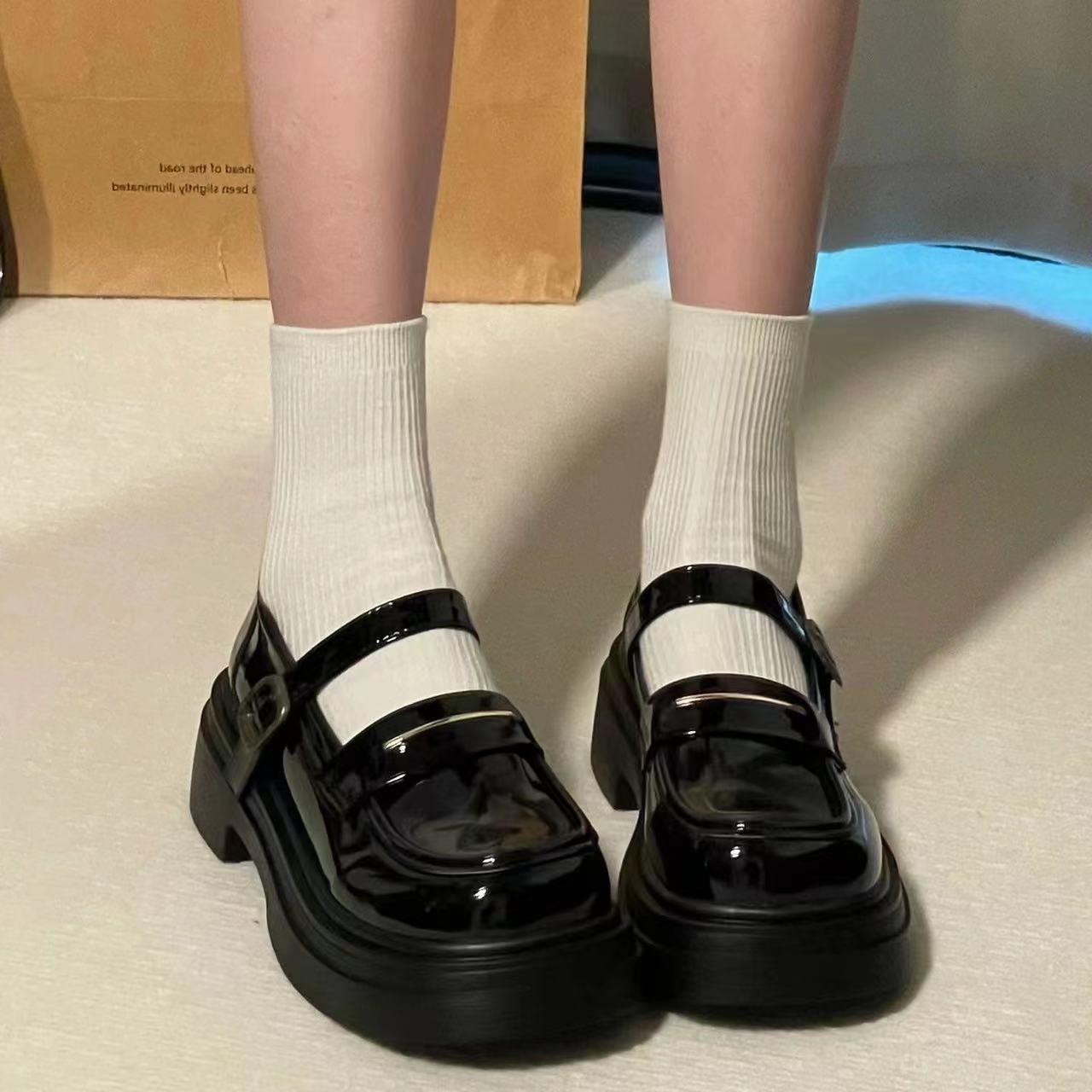 College Style Japanese Style JK Uniform Student Leather Shoes Women's Summer 2023 New Retro Easy Matching Thick Bottom Mary Jane