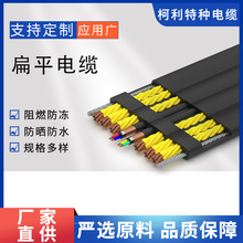多芯扁平电线电缆 耐高温电缆特种电缆 屏蔽信号电缆柔性扁平电缆