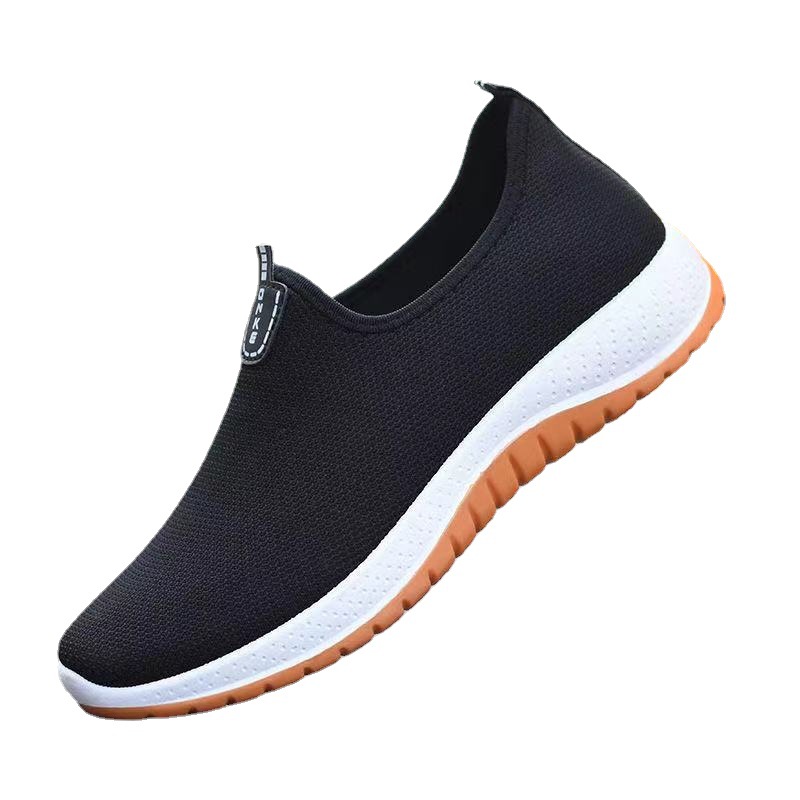 Cloth Shoes Soft Bottom Breathable Walking Sports Casual Shoes Comfortable Spring and Autumn Winter Tendon Bottom Unisex Shoes Flat Bottom Slip-on