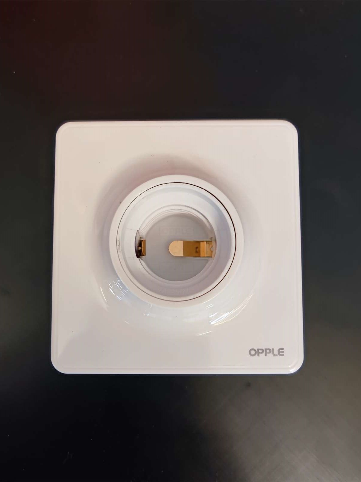 欧普照明led灯泡86型底座e27罗螺口通用灯头插座明装吸顶节能灯座