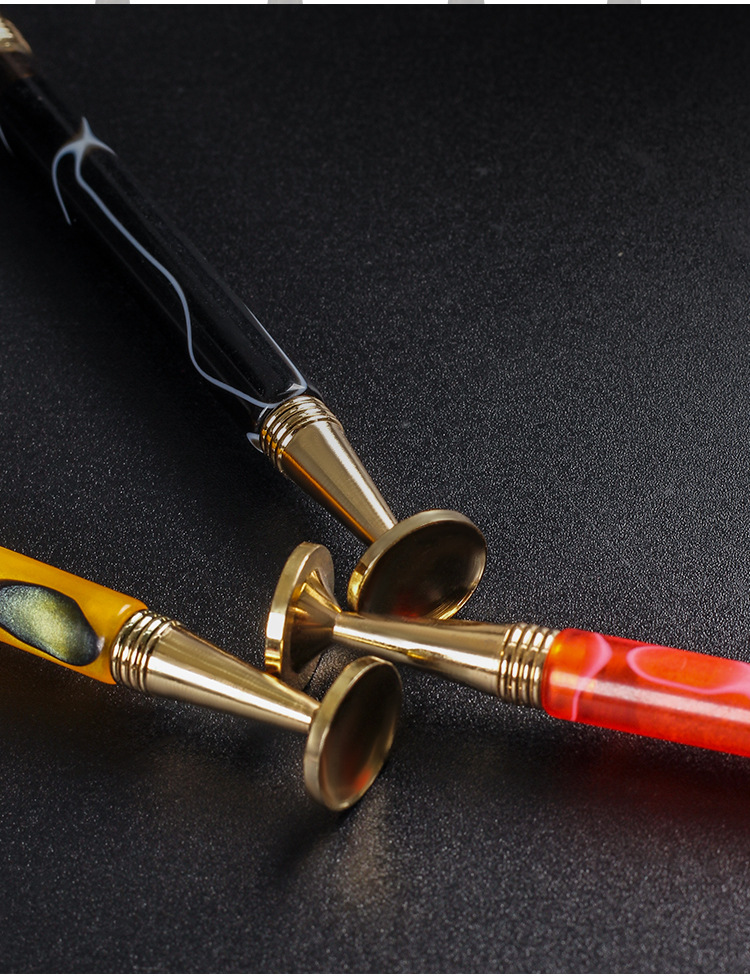 大理石纹烟斗压棒通针2合1 彩色亚克力烟斗压棒 烟斗配件t1161