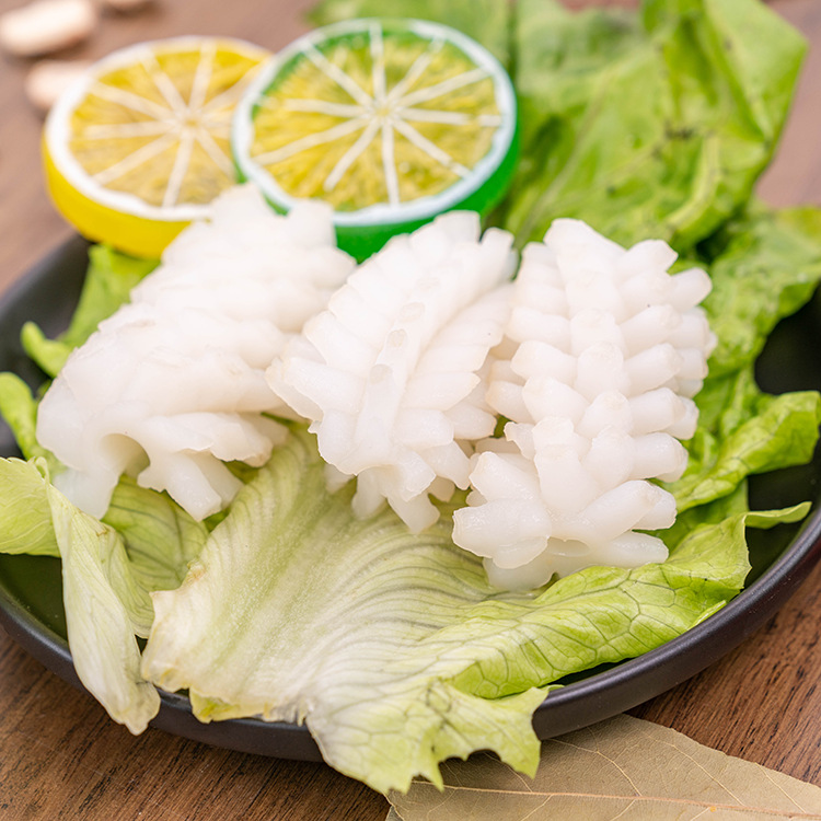鱿鱼花 鱿鱼卷 新鲜切花去皮鱿鱼 酒店餐厅商用 厂家批发