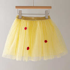 女童半身裙洋气儿童蓬蓬裙夏季女孩短裙中小童公主网纱裙子夏装