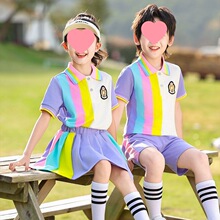 幼儿园园服夏装毕业拍照衣服六一表演出服中小大班小学生夏季校服