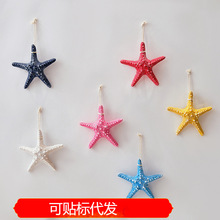 13*13创意彩色馒头树脂海星小号 墙饰挂件家居装饰品
