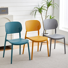 户外塑胶简约塑料椅加厚休闲椅家用加厚子靠背椅成人餐椅凳子现代
