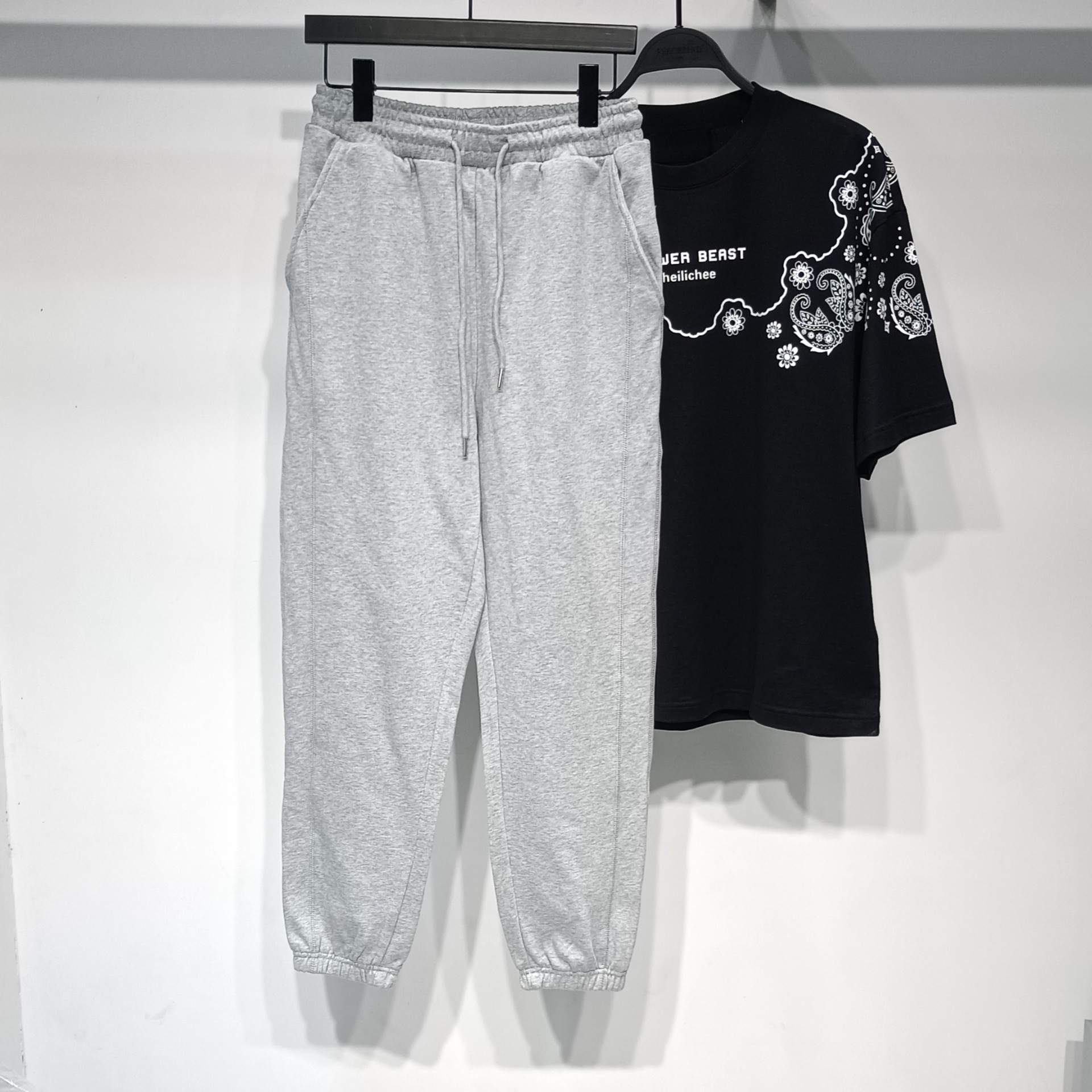 g家男装2021夏装新品宽松灰色运动裤男士打底卫裤10c102004l-阿里巴巴