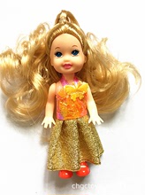 12CM小凯丽娃娃，3.5寸凯莉小女孩玩偶赠品配件可定制厂家16.8g