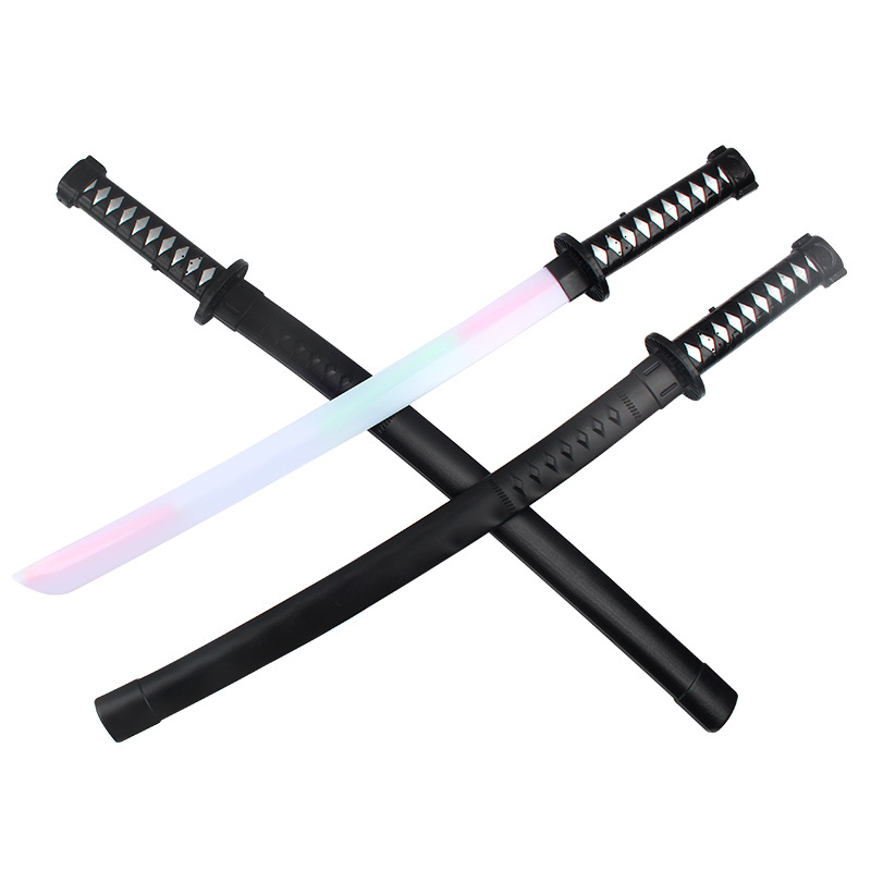 2022 Children's Luminous Samurai Sword Large Sword 67cm with Scabbard Luminous Samurai Sword Educational Sword Toy Wholesale