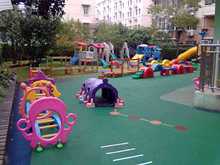 武汉室外幼儿园篮球场广场悬浮塑胶地垫彩色epdm现浇地垫悬浮底板